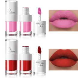 Pudaier Liquid Matte Lipstick Waterproof Red Lip Makeup Tattoo Long Lasting Lip Tint Matte Plumper Lip Gloss Rouge A Levre Mat