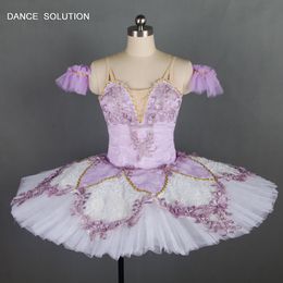 Delightful Lilac Fairy Tutu for Adult Girls Ballerina Dance Costume Professional Tutu Dress Customised Classical Tutus B18033