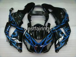 7gifts fairing kit for YAMAHA R1 1998 1999 black blue flames fairings YZF R1 98 99 LK89