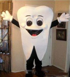 2018 Hot sale TOOTH Mascot costume Adult Size! ems Free Shipping