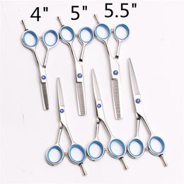 2Pcs C1117 4" 5" 5.5" Barber Shop Hairdressing Scissors Cutting Scissors Thinning Shears Razor Blade Professional Human Hair Scissors DIY