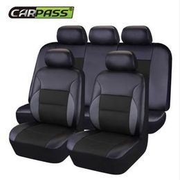 Car-pass Pvc Leather Car Seat Covers Universal Six Colour Seat Covers Cushion Interior Accessories For Volkswagen