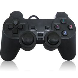 Shock Vibration USB Wired Game Controller Gaming Joypad Gamepad Joystick Control for PC Computer Laptop Gamer Black High Quality FAST SHIP