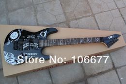 EMS Free Shipping + Guitar Factory + KH-2 Ouija Kirk Hammett Cynthia Custom Shop Black Electric Guitar Hot Guitar In Stock