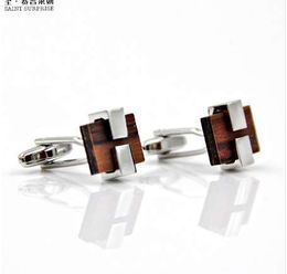 Man Jewellery Fashion Wood Cufflinks Shirt Cuff Button Christmas Gifts Wood Cuff links Cufflinks Wooden