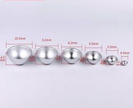 50pcs/lot 4.5cm 5.5cm 6.5cm 8cm 9cm 10cm 3D Aluminum Sphere Bath Bomb Cake Pan Tin Baking Pastry Ball Mold