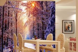 Custom mural Japan high quality 3D stereoscopic Snow scene Living room TV wall papel de parede 3d wall papers home decor