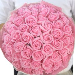 2018 Soap flower gift box flowers rose bouquet wife gift birthday party confession gift