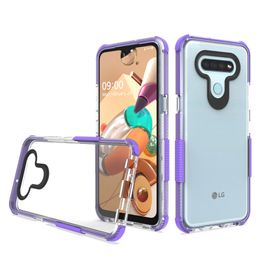 For LG stylo 6 K51 case Metropcs Shockproof Skidproof Thick Bumper Clear Soft TPU Mobile Phone Case Silicone Protective Case