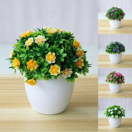 30# Beautiful Fashion 1Pc Potted Artificial Flower Bonsai Stage Garden Wedding Home Party Decor Props 5.91" x 5.51"