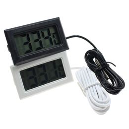 Waterproof LCD Electronic Pet Aquarium Thermometer Digital Outdoor Temperature Measure Tool With Probe Aquatic Products 1pc