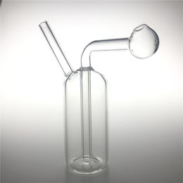 Mini Glass Oil Burner Bong Water Pipe with 4 Inch Hookah Small Hand Bongs Thick Pyrex Recycler Dab Rigs Smoking Pipes