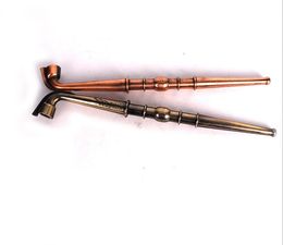 Old-style dry tobacco pipe retro-style long-pole straight copper pipe