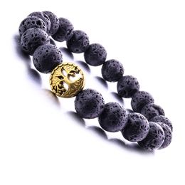 New 8MM Lava Stone Beads Tree of life Bracelet Diy Aromatherapy Essential Oil Diffuser Bracelet