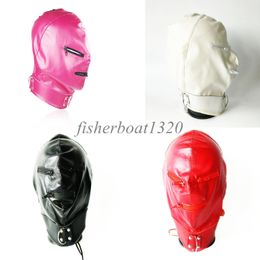 Bondage Slave Zipper Eyes Mouth Sex Mask Role Play Headgear Adult Party Restraint Hood #R46