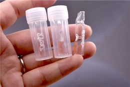 Mini Glass Philtre Tips thick pyrex pipe Colourful Rolling Tip for Dry Herb roll paper smoke With plastic pill gift storage box