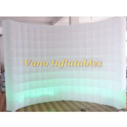 Portable Photo Booths for Parties 3x2.4m Portable LED Lights PhotoBooth with Fan for Weddings Anniversary Birthdays Company Events