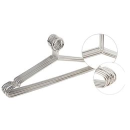 Anti-theft Stainless Steel Clothes Hanger with Security Hook Metal Clothing Hanger for Hotel Used Closet Organizer