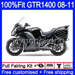 Injection Mould Body For KAWASAKI GTR1400 08 09 10 11 255HM.3 GTR-1400 08 11 GTR 1400 2008 2009 2010 2011 Matte black new Fairings Kit