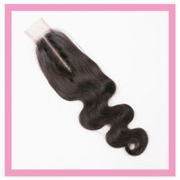 Malaysian Human Hair Lace Closure Two By Six 2X6 Remy Top Closures Body Wave Natural Colour 820inch9964695