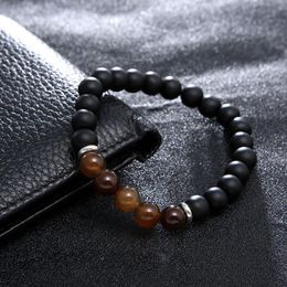 New Fashion Chakra Bracelet Power Energy Bracelets Men Women Rock Lava Stone Beaded Jewellery free shipping