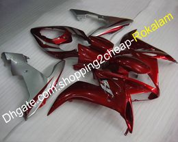 For Yamaha Fairings 2004 2005 2006 YZF-R1 YZF R1 YZFR1 04 05 06 Red Sliver Bodywork ABS Road Fairing kit (Injection molding)