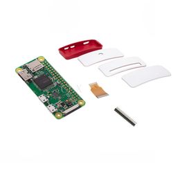 Freeshipping Raspberry Pi Zero W Starter Kit Pi Zero W Board + Official Case + 40 pin Header for Pi 0 W