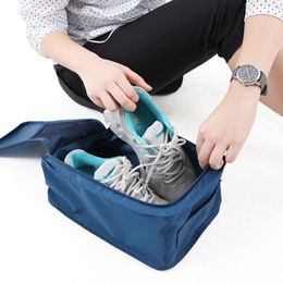 FUNIQUE Hot Convenient Travel Shoes Storage Bag Nylon 6 Colours Portable Organiser Bags Shoe Sorting Storage Pouch Multifunction