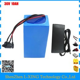 500W Battery 36v 10ah Electric bike battery 36 V 10ah lithium battery 36V 10AH li-ion 36V10ah 42V 2A Charger Free customs fee