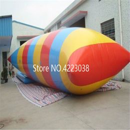 Free Shipping 8*3m PVC Inflatable Water Blob Jump Water Toys Water Blob Jumping Bag Inflatable Aqua Tramplione free a Pump