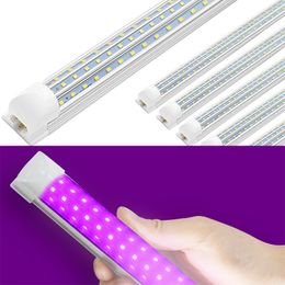 UV LED Blacklight Ultraviolet UVA Lights Tube T8 D Shaped Fixtures Lamp for Bar Party Club DJ UV Art Rays Sterilizer Glue Light