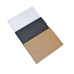 LxWxD: 16x10.5cmx0.5cm Vintage Kraft Paper Envelope For Postcards Greeting Card Cover Photo Box Stationery office Supplies