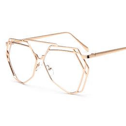 Wholesale-Hot Ins Popular Anti-blue Light Eyeglass Frame Literary Square Myopia Sunglasses Frame