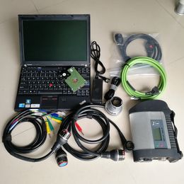 Auto Diagnostic Tool MB Star C4 SD Compact 4 with V09.2023 X DAS Vediamo DTS in 320GB HDD and Used X201 I7 8G
