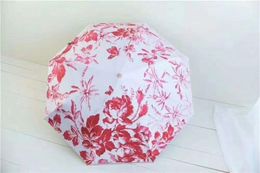 Guqi Luxury Umbrellas FLOWER Bumbershoot Summer Sunshade Women Sunscreen Portable Beach Colours Mix Fashion 50fp F1