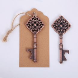 Archaistic Key Chain Beer Bottle Opener Wedding Favour Party Gift Keychain Card Packing