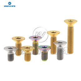 Wanyifa Titanium Bolts M3x6/8/10/15mm Countersunk Screws for Bike Bicycle Bolts