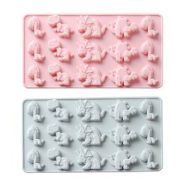 silicon chocolate mould baking tool 3d resin molds DIY soap sweet fondant candy food little animal cartoon bakery pastry baking moldes