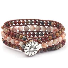 Hand-Woven Bracelet Natural Stone Multi-Layer Beaded Bracelet Jewellery