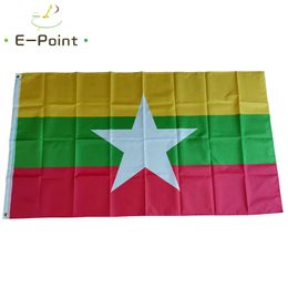 Burma National Country Flag 3*5ft (90cm*150cm) Polyester Banner Decoration flying home & garden flag