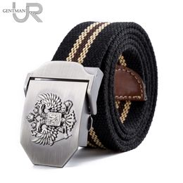 Unisex Russian National Emblem Canvas Tactical Belt High Quality Military Belts For Mens & Women Luxury Patriot Jeans Belt