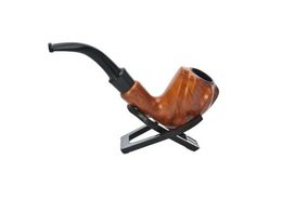 Pipe Acrylic Curved Handle Resin Pipe Removable European and American Manual Wooden Pipe