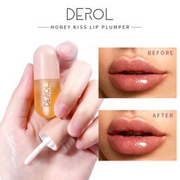 DEROL Lip Enhancer Plumper Moisturizing Nutritious Plumping Lip Gloss Mineral Oil lip Extreme Volume Essence Lips Care