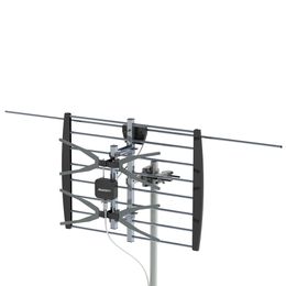 -2 grade Antenas de TV ao ar livre 10 metros fio com suporte preto HD TV digital antena amplificador de sinal