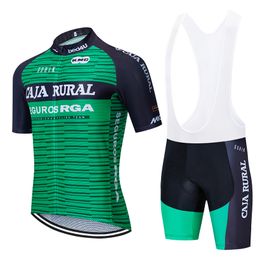 2024 New Caja Rural Cycling Jersey 19D Bike Shorts Set Ropa Ciclismo MENS Summer Quick Dry BICYCLING Maillot Bottom Clothing