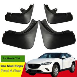 Tommia For Mazda CX-4 2016-2018 Car Mud Flaps Splash Guard Mudguard Mudflaps 4pcs ABS Front & Rear Fender