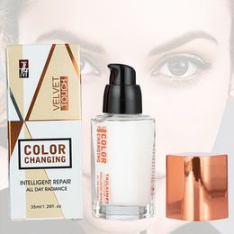 -TLM Farbwechselfundament Intelligente Reparatur Alle Tag Radiance Flüssiger Fundamente Velvet Touch Flawelloses Gesicht Make-up