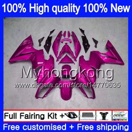 Body +7Gifts For KAWASAKI 650R ER 6 F ER-6F 2009 2010 2011 252MY.36 650 R ER6 F 650 ER 6F 650-R ER6F 09 10 11 Gloss Pink Full Fairing