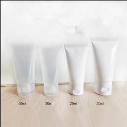 100 pcsl 20 30 50 100 ml White Frosted Lucency Empty Plastic Tube bottles Refillable Cosmetic Cream Eye Gel Pack Containers