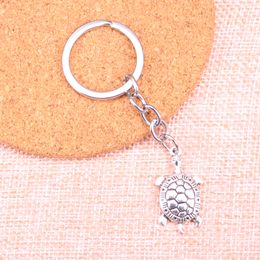 New Keychain 30*15mm tortoise turtle sea Pendants DIY Men Car Key Chain Ring Holder Keyring Souvenir Jewellery Gift